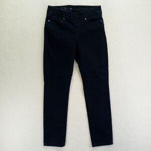 Levis Jeans Womens 4M (27x29* actual, tagged 27x32) Dark Stretch Tapered Pull On